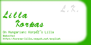 lilla korpas business card